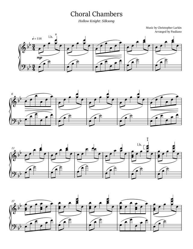 Choral Chambers sheet music cover
